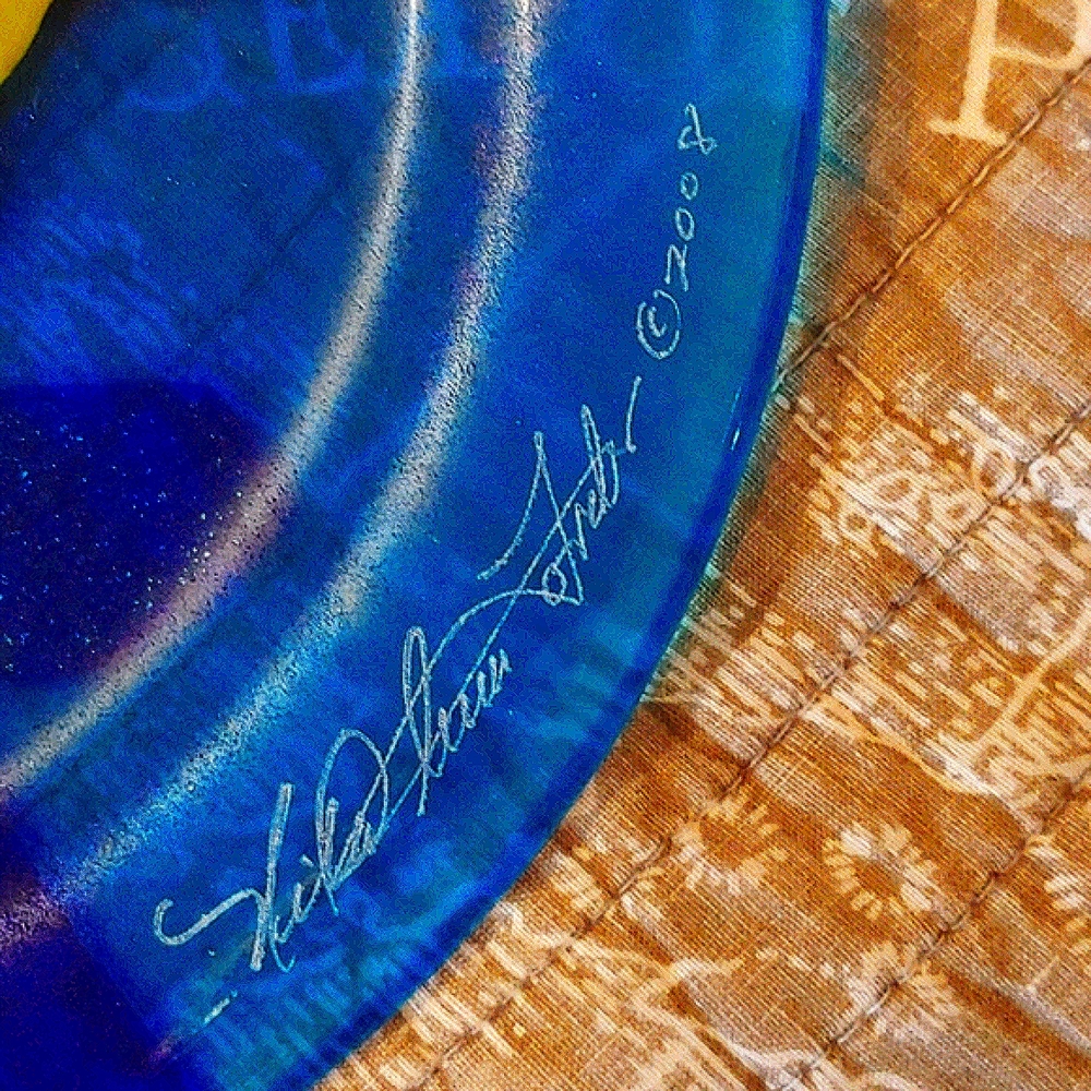 Gallery Hand Crafted Fused Art Glass Plate - Picture 5 of 5